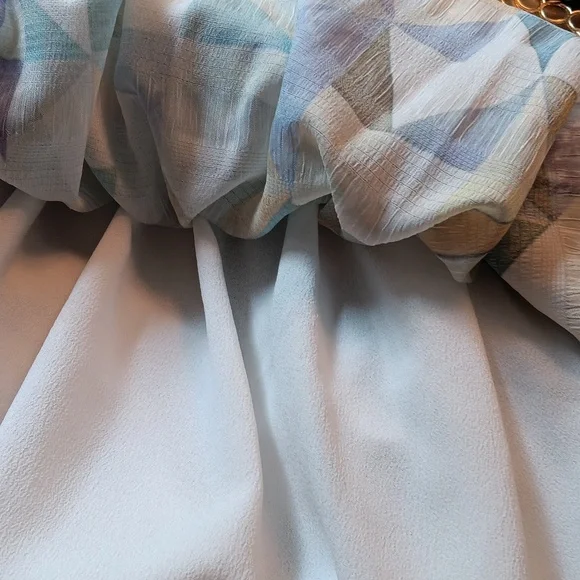 NWT O'2nd Obzee Abstract Geometric Print Skirt with Pockets 🩷 Size 10 - Picture 11 of 14